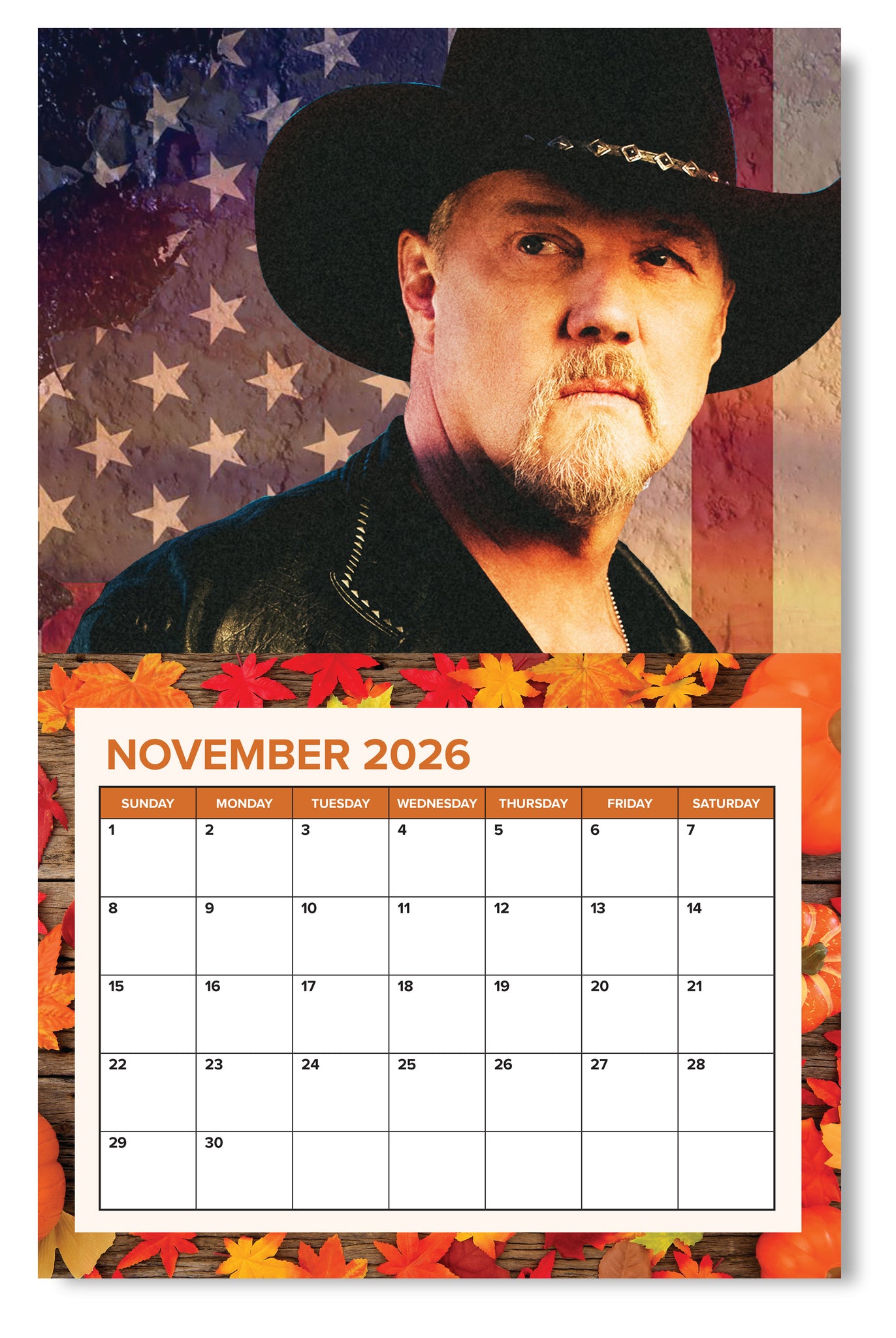 2026 Wall Calendar | Trace Adkins