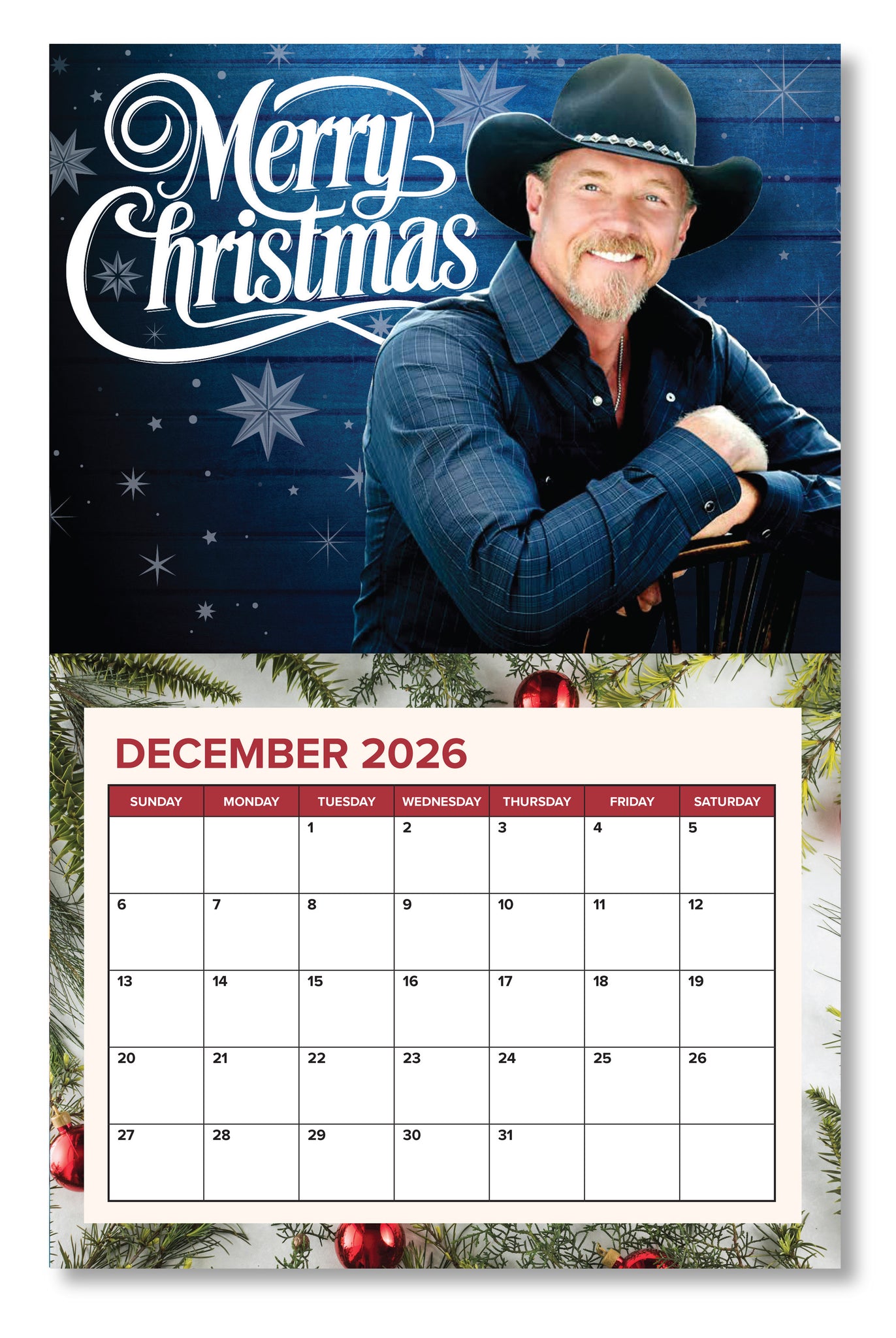 2026 Wall Calendar | Trace Adkins